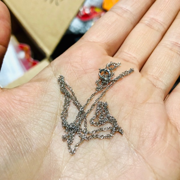 PRIMROSE Sterling Silver Box Chain Necklace - Picture 4 of 4